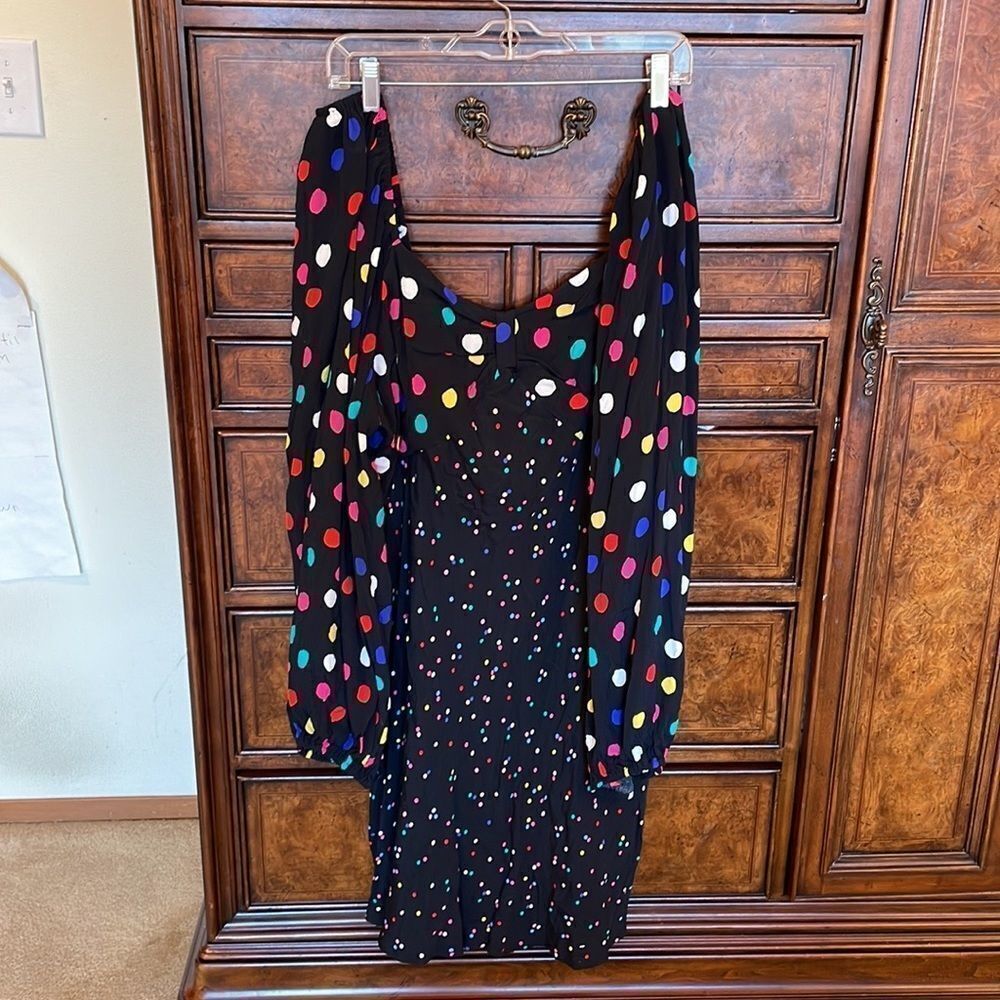 Nwt Riox with Target collaboration multi colored polka dot dress